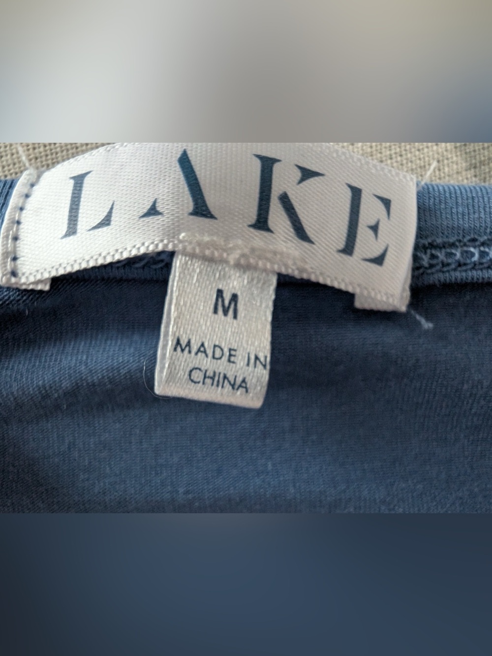 Lake Women’s DreamModal Long Sleeved Crewneck Pajama Top Size Medium in Seaport - Picture 6 of 11